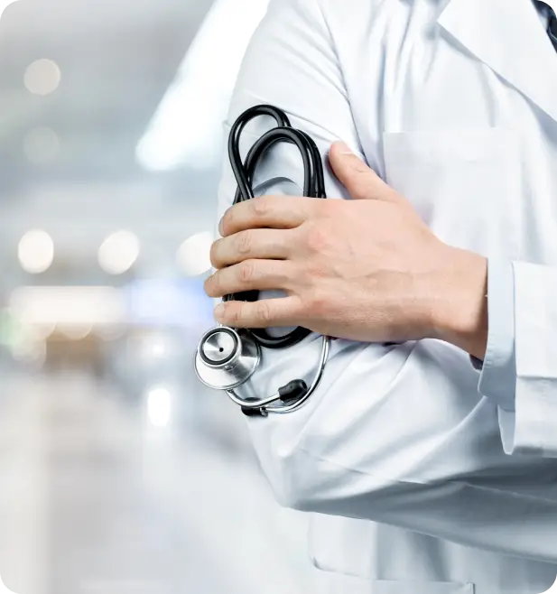 Nurse with patient